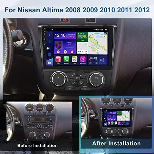 4G + 64G + Восьмиядерный Android Авто радио Стерео за Nissan Altima 2008-2012 Безжичен CarPlay Android Auto, 9 IPS Сензорен екран е 1280*720, HD Резервна Камера, Bluetooth, GPS Navi WiFi Subw DSP USB, AM/FM Радио