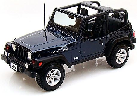 Maisto Jeep Wrangler Rubicon, Синя Модел На автомобила в мащаб 31663-1/18, Монолитен под налягане