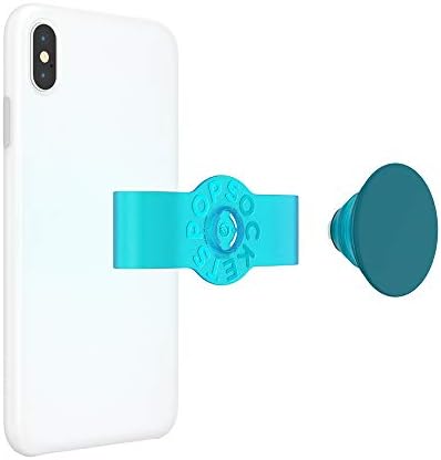 PopSockets: Нескользящая дръжка и поставка PopGrip Slide за телефон със сменен покрив за силиконов своята практика iPhone