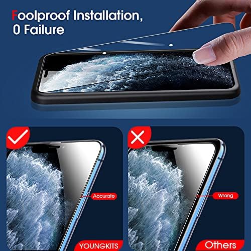 Защитно фолио Youngkits за екрана, предназначена за iPhone 11 Pro Max 6,5 инча, фолио, изработени от закалено стъкло премиум-клас с висока разделителна способност, Просто Изравн?