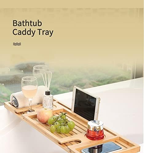 Етажерка за баня с Дървена тава за баня GRETD се Прилагат за дома, Аксесоари за Баня Pad/Book/Tablet
