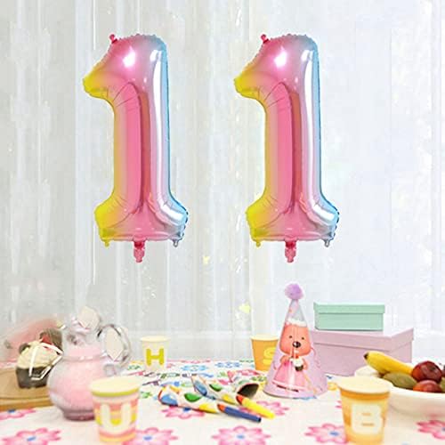Балони с номер 11 Xihuimay, 40-инчов Цифров Балон, Азбука, 11 Балони за рождения Ден, Цифра 11, Гелиевые Големи балони за