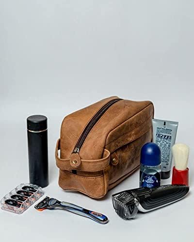 Кожена Превръзка в чантата ръчно изработени BRND 'O' Clearance, Комплект за бръснене и грижа за себе си и за
