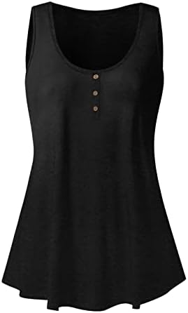 Дамски Майк LYTRYCAMEV 2023, Модни Дамски Летни Блузи, Ризи без ръкави, с кръгло деколте, Свободни Удобни Ежедневни