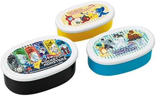 Контейнери за съхранение на конькобежцев Bento Box е Комплект от 3 Pokemon Sun & Moon 2018 Нов Дизайн Произведено в