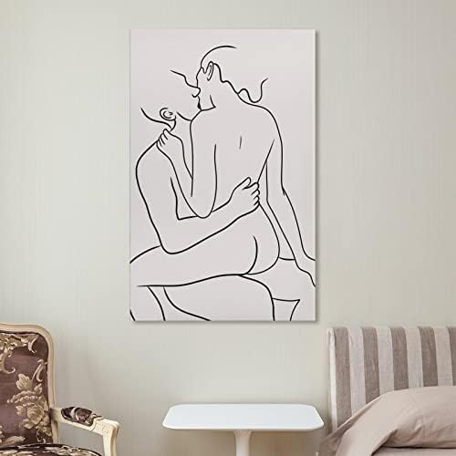 Почувствайте Тялото Ми Еротичен Плакат Декор Спални Секс На Мъж И Жена Голи Тела Романтична Двойка Изкуството На Секс Порно