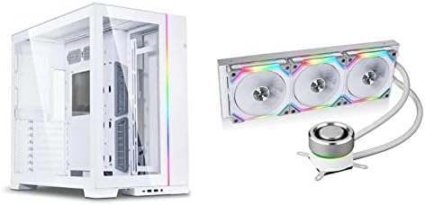 Lian Li Li PC-O11 EVO Dynamic Snow White Корпус за компютърни игри ATX Full Tower - O11DEW & Galahad AIO 360 RGB