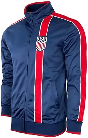 Спортно яке Icon Sports, Официално Лицензирана в САЩ по футбол, с цип За активни тренировки за възрастни