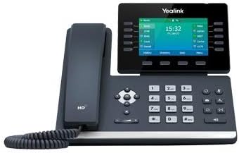 IP телефон Yealink SIP-T54W, 16 акаунти VoIP. Цветен дисплей с диагонал от 4.3 инча. Регулируем екран С вграден