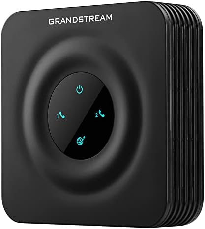 Grandstream GS-HT802 2-Портов Аналогов Телефонен Адаптер VoIP-Телефон и устройство, Черен