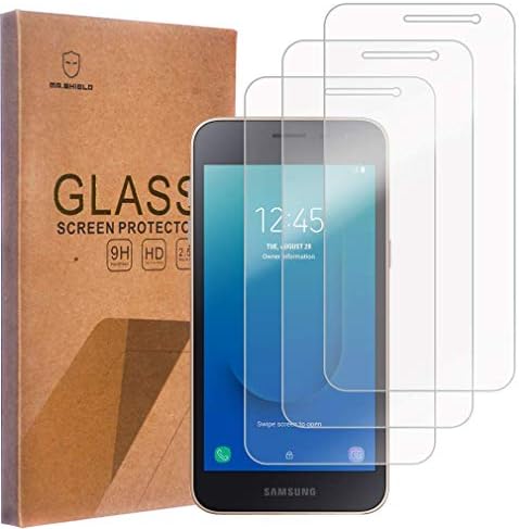 Mr.Shield [КОМПЛЕКТ от 3 позиции] е Предназначен за Samsung Galaxy J2 Dash [Защитен слой от закалено стъкло] [Японското стъкло твърдост 9H] с замяна на доживотна