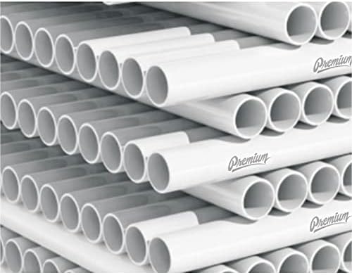 Производител Директен Ландшафтна PVC тръба Sch40 1/2 Инча (0,5) Бяло Нестандартна дължина - 4 фута (ТРОМПЕТ-0500-4 ФУТА-)