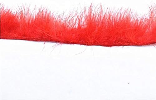 TTNDstore 5-10 ярда Лента С червени Пера от Фазан, за Довършителни работи на 5-8 см, Декоративни Пера За бижута, Пера