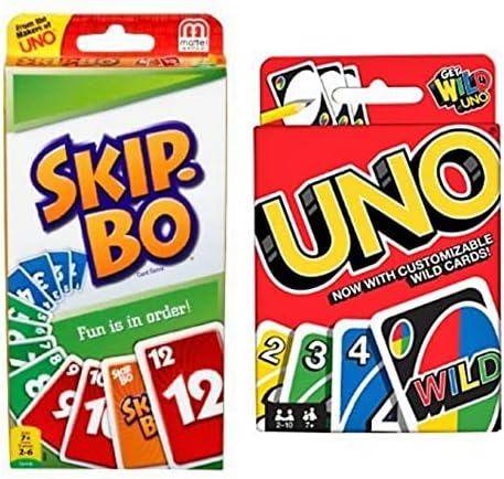 Игра на карти Skip Бо в пакет с игра на карти Uno