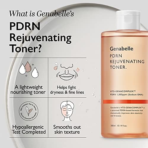 Възстановяващ тоник Genabelle PDRN - Подобрява като бариера на Кожата и дълбоко овлажнява кожата, благодарение на PDRN, пантенолу и хиалуронова киселина за по-Мека и сияйна