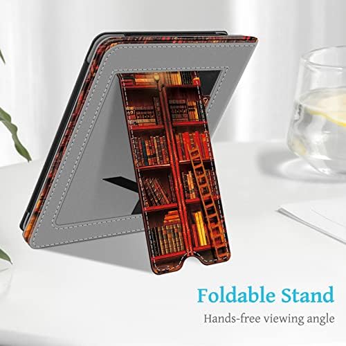 Калъф Fintie за изцяло нов Kindle (11-то поколение, випуск 2022 година) - Имат калъф-поставка от изкуствена кожа с отделение за карти памет и каишка за ръка + Тънък, лек калъф Comp