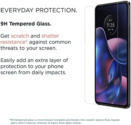 Motorola Edge (2022) Мек защитен калъф Daybreak + защитно стъкло 9H за екран + зарядно устройство TurboPower с