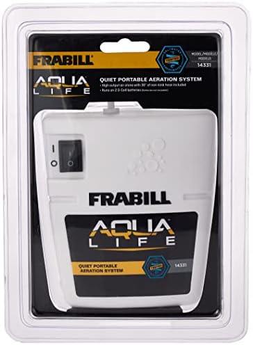 Тих Преносим Аератор Frabill | Преносим Аератор, захранван с Батерии за Съхранение на Жива Стръв