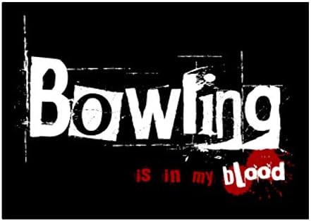 Набор от стикери Teeburon Bowling is in My Blood x4 6 х4
