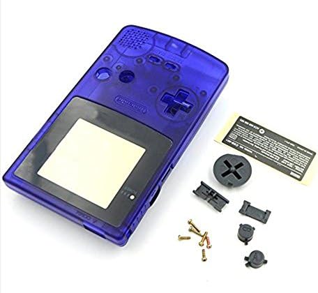 Преносим калъф Ambertown с пълен корпус за Nintendo Gameboy Color GBC (прозрачен синьо)