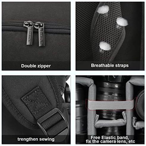 Раница за камера Cwatcun с USB, Дъждобран, подходяща за лаптоп 15,6 , анти-кражба Задната Отворена чанта за фотоапарат, Водоустойчив