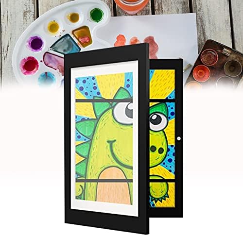 Детски художествени рамка AGSIXZLAN формат А4 за детски художествени проекти, Откриване на предната рамка за картини