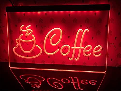 DVTEL Изработени по поръчка Кафеена Чаша Led Неонова реклама, USB Затемняющий Кафе-магазин, Клуб Неонови осветителни Тела