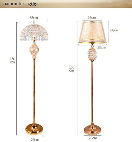 PQKDY Европейски Модерен под лампа с Кристали, Вертикални Тела за Хол, Нощни Шкафчета за Спалня, Осветление