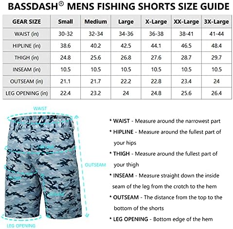BASSDASH FP01M 10,5Мъжки къси Панталони-Карго За Риболов на бързо съхнещи UPF 50 + Водоустойчив