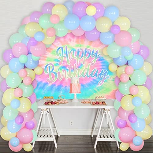 Украса за рожден Ден с боя, за Равенство, за момичета - Набор от Гирлянди от балони цвят на Тестени изделия