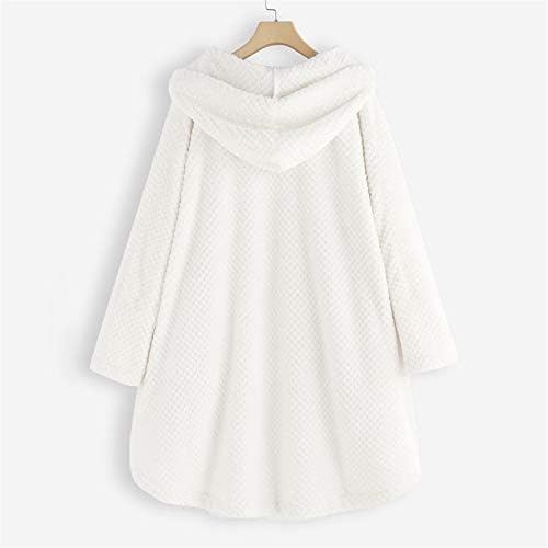 Дамско палто Andongnywell, Ежедневни Руното Космати яке от изкуствена овча кожа, Топли Зимни Връхни Дрехи, якета са