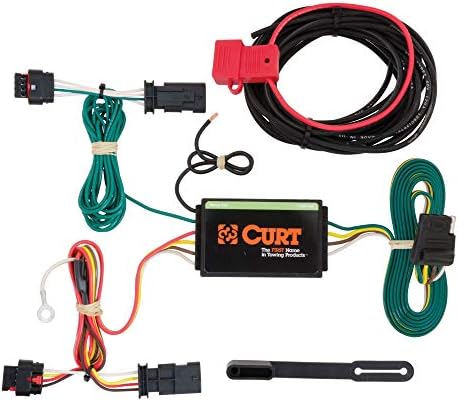 CURT 56181 Обичай 4-Пинов Теглене на кабели ремарке от страна на превозното средство, отговаря за избора на Chevrolet Traverse