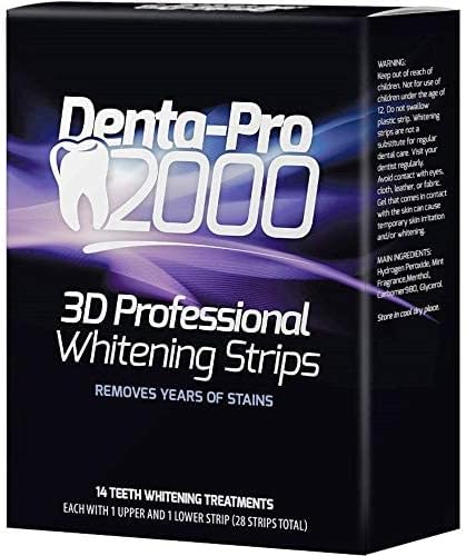 DentaPro2000 Професионални Ленти за Избелване на Зъбите, Сертифицирани Стоматолог за домашно Избелване на Зъбите, Безопасна
