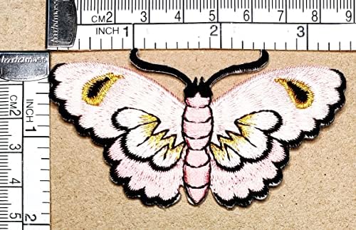 Kleenplus Пеперуда Кръпка Красива Пеперуда Насекомо Карикатура Бродирана Апликация на плавателни съдове, Ръчно