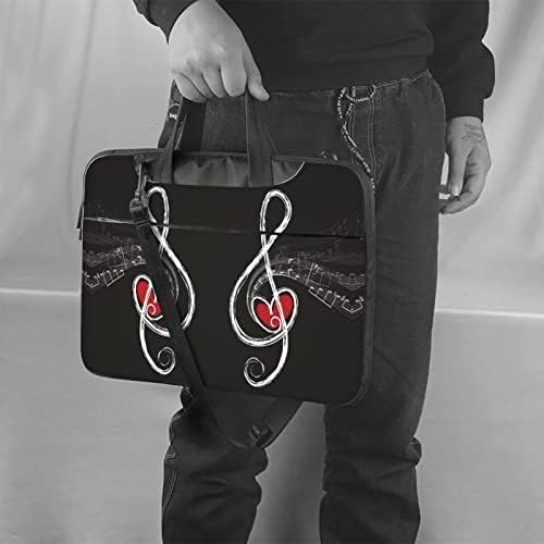 Червена Роза Черен Фон, Чанта-Тоут 15,6 Чанта За лаптоп, за Бизнес Чанта През рамо, Защитен Калъф За Носене на Компютъра