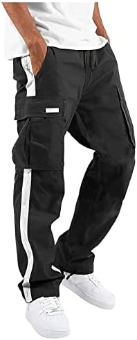 SAXIGOL 2023 Мъжки Спортни Панталони Оверсайз с Множество джобове, Летни Ежедневни Панталони-Карго на експозиции, Модни