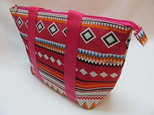 Добра чанта Изолирано Чанта за Обяд Преносима Чанта За носене Ланча Tote Bag (Aztec)