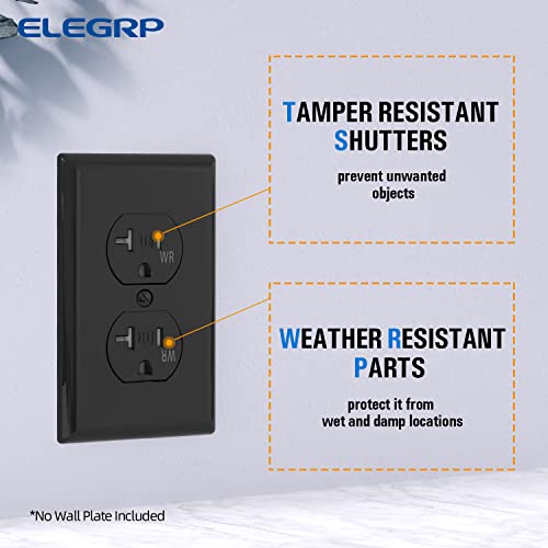 Двухшпиндельная изход ELEGRP на 20 Ампера 125 В Стандартен електрически контакт, които са Устойчиви на сух TR и устойчив