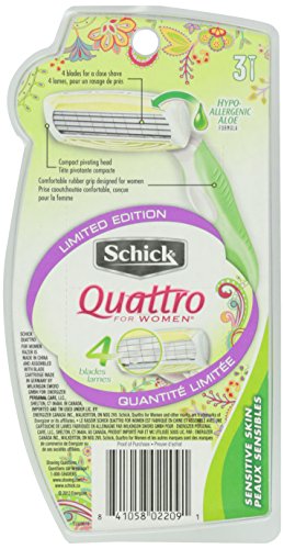 Самобръсначка за еднократна употреба Schick Quattro за Жени 3 карата