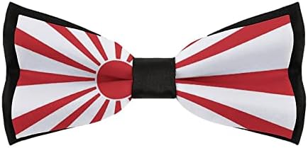 WEEDKEYCAT Японски Флаг на Изгряващото Слънце, Забавен Вратовръзка, Предварително Обвързани Официални Вратовръзки-Пеперуди,