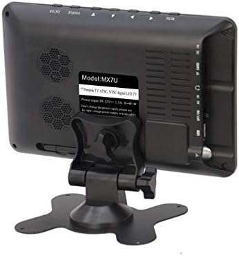 Акумулаторна малък портативен телевизор Milanix 7 с широкоэкранным LCD дисплей, двустранна поставка, цифров