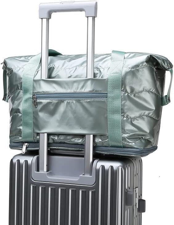 EODNSOFN Космическа Памучен Пътна чанта, Регулируем Модерна чанта-тоут за ръчен багаж, Водоустойчива чанта