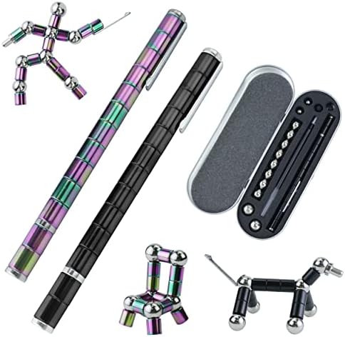 2 Опаковки играчка дръжки, две магнитни писалки-неспокойни, твърд калъф за пътуване, допълнителни магнити и допълнителни касети