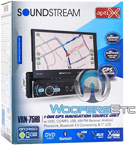 Soundstream VRN-75HB 7 Сензорен екран 1-DIN DVD, CD/MP3 AM / FM-приемник с a-GPS навигация и телефон на Android