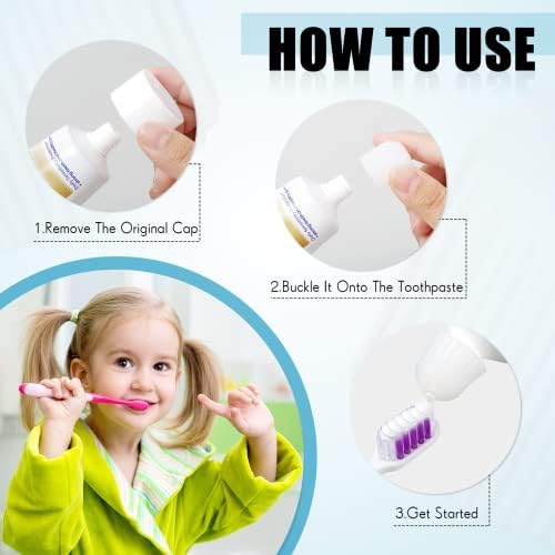 Самозакрывающиеся Капачки за паста за зъби, 6 опаковки - Опаковки без Капачки за отпадъци за баня за деца и възрастни - Капачки