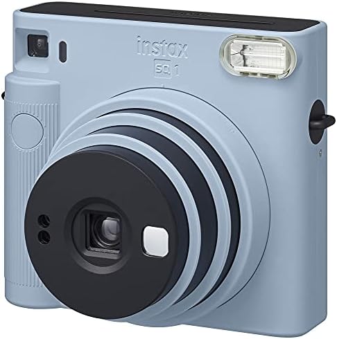 Фотоапарат миг печат Fujifilm Instax Square SQ1, мигновена стрелба и разпечатка спомени, ярки цветове, лесна за използване и компактен фотоапарат - Glacier Blue (16670508) (Обновена)