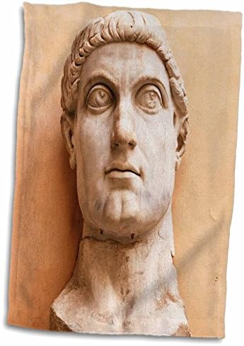 3D Роза Константин I-Статуя-Капитолийские музеи. Рим-Италия-Eu16 Pri0091-Кърпа за ръце/Спорт Prisma, 15 x 22