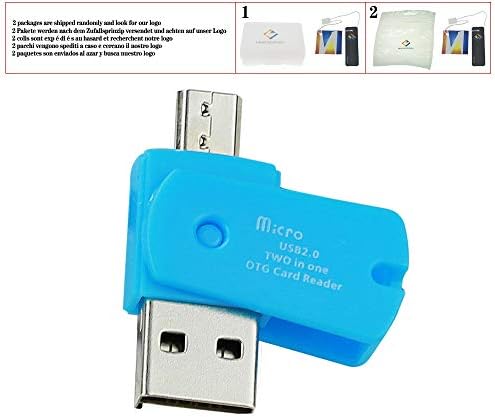 OTG Micro USB към USB 2.0 Micro SD TF Адаптер за четене на карти памет за вашия телефон Android Смартфон, Мобилен Телефон, Бял