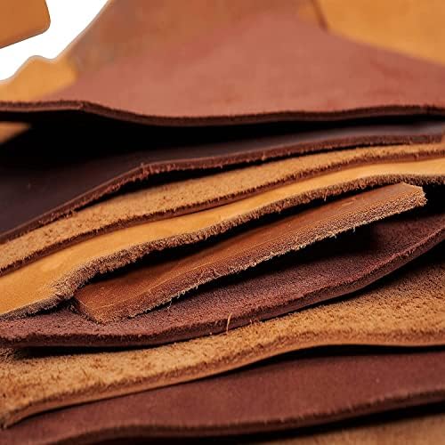 Изделия от отпадъци на кожата на 1 килограм Кожа резитба - Големи парчета естествена чанти от остатъци от телешка кожа - Проектиране и производство на diy - Смесени цв?