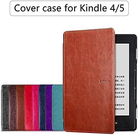 ZENGCANG Kindle Cover изкуствена кожа - Калъф за Kindle 4/5 Номер на модела: D01100 Калъф-книга за Kindle